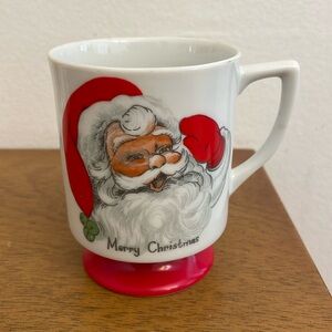 VTG Lefton Santa Mug 7235 Merry Christmas